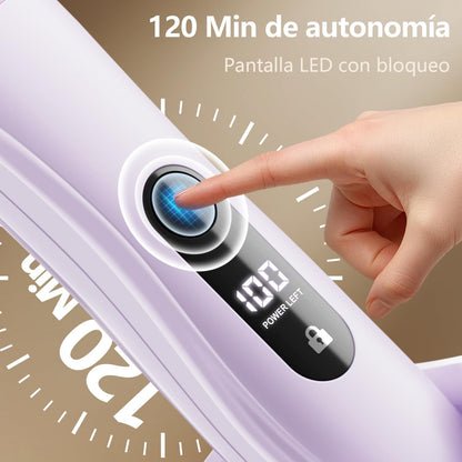 Afeitadora Electrica Mujer IPX7 Impermeable - Rasuradora Mujer Zona Intima (Cara, Braces y Cuerpo), Maquinilla Afeitar con 4 Peines de Precisión, Pantalla LED, Recarga USB, Regalos Aniversario